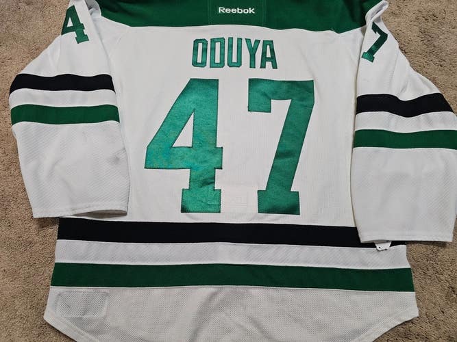 JOHNNY ODUYA 15'16 Dallas Stars NHL Set 2 Photomatched Game Worn Hockey Jersey