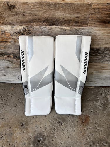 White 22" Youth Warrior Ritual G7 Goalie Leg Pads