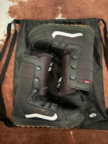Men's Size M 10.0 (W 11.0) Vans Hi-Standard Snowboard Boots Adjustable Flex All Mountain (Used)