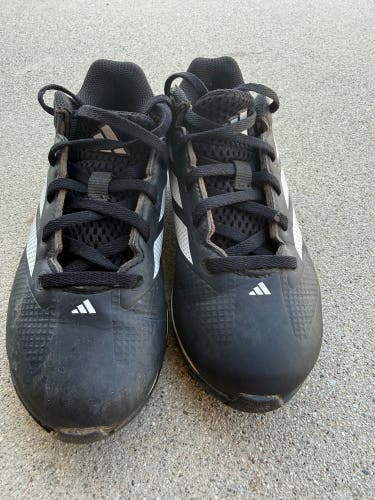 Kid's 1Y (Big Kids / Youth) Youth Adidas Adizero Low Top Molded Cleats in black (Used)