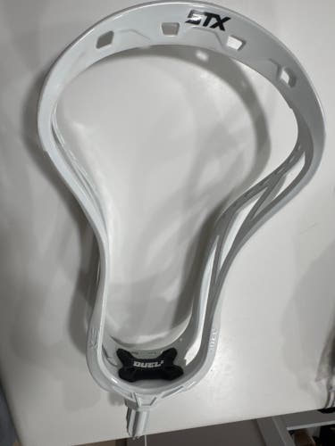 STX Duel 2 Lacrosse Head – Unstrung – White (Faceoff) (NEW)