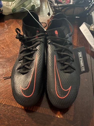 Black Men's Size M 9.0 (W 10.0) Nike Phantom GT Elite Cleats (New)