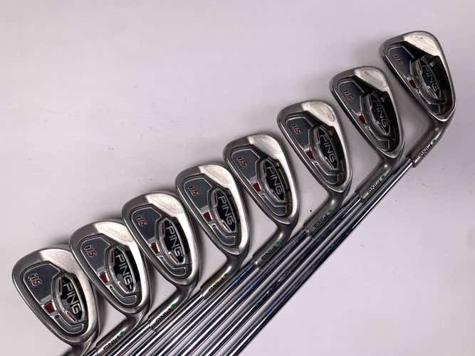 Ping i15 Iron Set 3-PW Green Dot 2* Up AWT Stiff Steel Mens RH