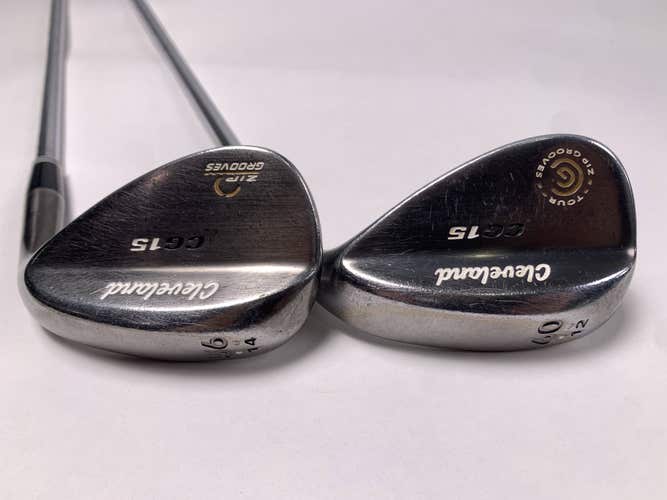 Cleveland CG15 Black Pearl Wedge Set 56* 14 | 60* 12 Traction Wedge Steel RH