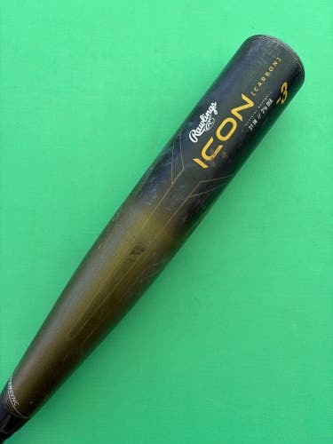 2023 Rawlings Icon Composite Bat BBCOR Certified (-3) Composite 28 oz 31" (Used)