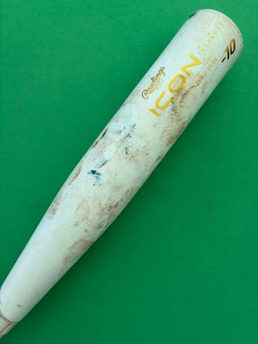 2024 Rawlings Icon Composite Bat USSSA Certified (-10) Composite 19 oz 29" (Used)