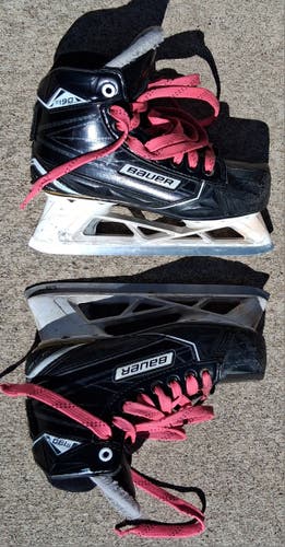 Bauer Supreme S190 Hockey Goalie Skates Regular Width Size 3 (Used)