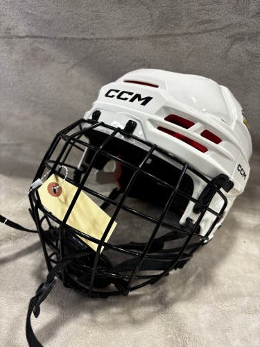 White Small CCM Tacks 70 Helmet (Used)