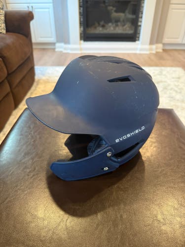 Small EvoShield XVT Batting Helmet (Used) with jaw guard