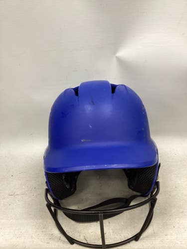 Used Marucci HELMET W/MASK Batting Helmet w/Mask Navy Blue One Size 11851-S000052726