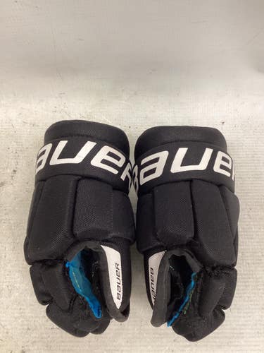 Used Bauer X GLOVES YTH Youth Gloves Black 8" 11851-S000052718
