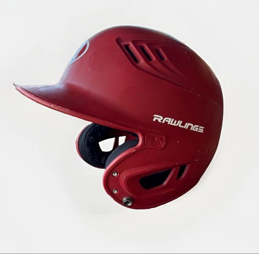 Rawlings R16J-R1 Baseball Helmet – Red – Size 6 3/8"–7 1/8"