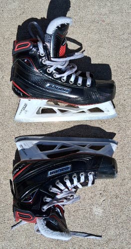 Bauer Vapor 1x Hockey Goalie Skates Regular Width Size 4.5 (Used)