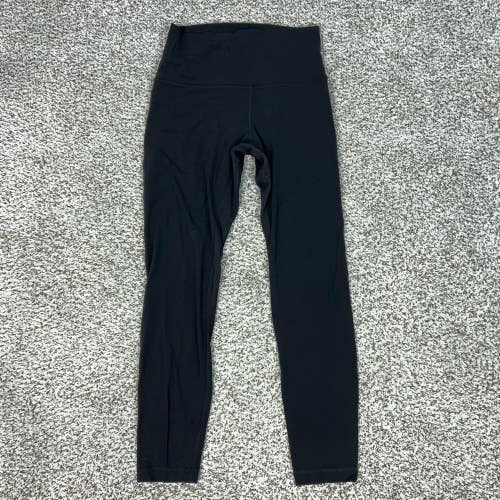 Lululemon Pants Womens 6 Black High Rise Ankle Leggings Yoga Athletic Gym Sports