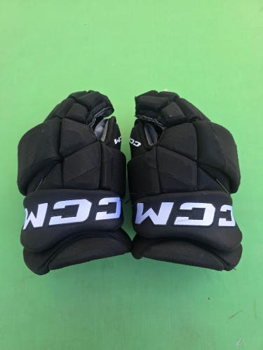 Black Senior CCM Classic Pro Gloves 14" Pro Stock
