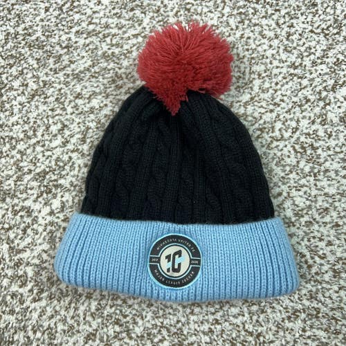 Minnesota United FC Hat Beanie Mens One Size Black MLS Soccer Winter Pom Knit