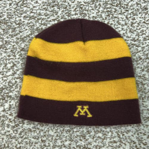 Minnesota Golden Gophers Hat Beanie Mens One Size Maroon NCAA Football Striped
