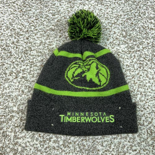 Minnesota Timberwolves Beanie Mens One Size NBA Basketball Pom Knit Sports Logo