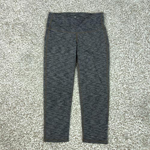 Athleta Pants Womens XS Gray Capri Leggings Heather Knit Yoga Sport Chaturanga