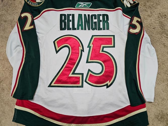 ERIC BELANGER 09'10 Minnesota Wild NHL Set 1 Photomatched Game Worn Jersey