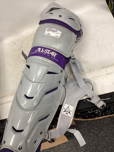 All-Star SYSTEM 7 AXIS Catchers Leg Guards gray/ purple Adult 11851-S000052537