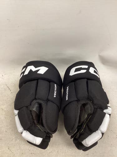 Used CCM VECTOR Junior Gloves Black 11" 11851-S000052666