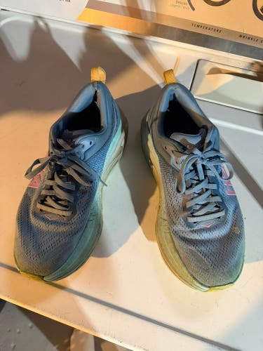 Unisex Size M 7.5 (W 8.5) Blue Hoka Tennis Shoes (Used)