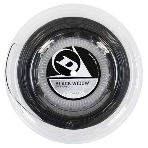 Dunlop Sports Black Widow Tennis String - 200M/660' Reel (17g)