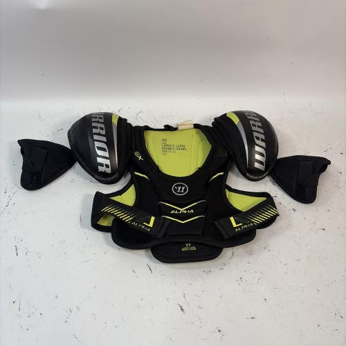 Warrior Alpha Hockey Shoulder Pads, Black, Youth Large