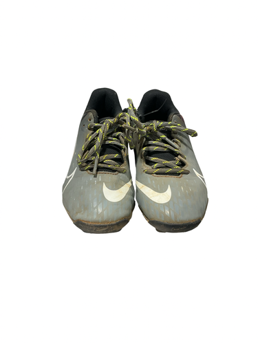 Used Nike HYPER DIAMOND 4 BB/SB Cleats Grey Junior 02.5 11834-S000057300