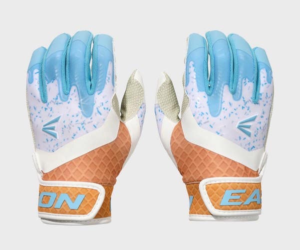 NEW EASTON SUGAR LITE BLUE TBALL WALK OFF ETHOS BATTING GLOVES 11834-EASE00752523