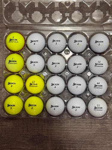 20 Srixon Q-Star / Q-Star Tour Golf Balls - 5A/4A Condition