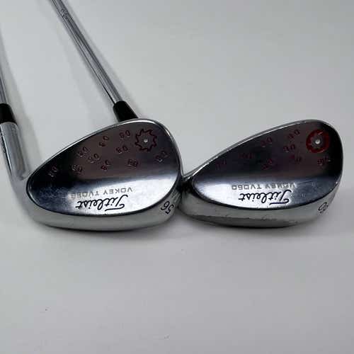 Titleist Vokey TVD Chrome Wedge Set 56* | 60* WedgeWorks Wedge Steel Mens RH