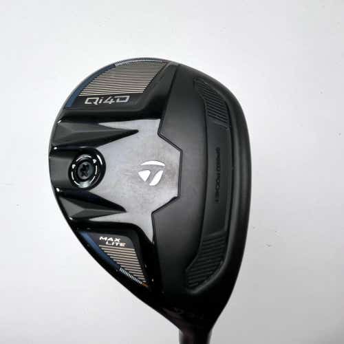 TaylorMade Qi4D Max Lite Rescue 7 Hybrid 34* Reax 40g Ladies RH