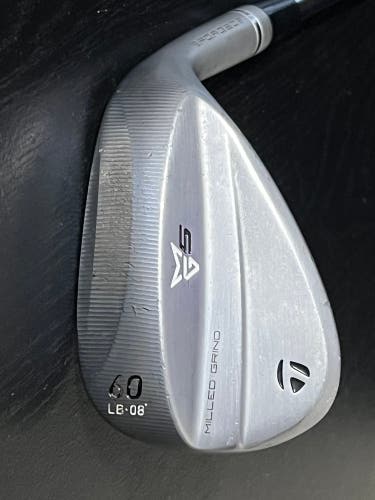 TaylorMade Milled Grind 5 MG5 60* LB 08* DG 115 Wedge Flex GP ZGrip 34.5”