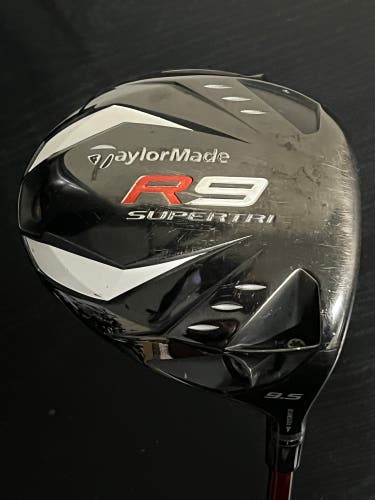 *GREAT* TaylorMade R9 Supertri 9.5* Driver Fujikura Motore 60g Stiff GP Grip 45"