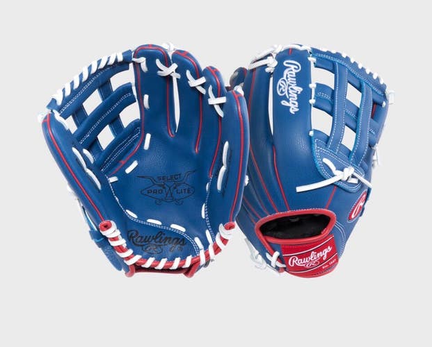 New SELECT PRO LITE 12IN RHT BASEBALL GLOVE DODGER BLUE 11834-RAWR00750208
