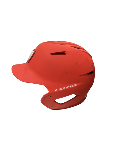 Used Evoshield M/L RED BB HELMET Batting Helmet No Mask Red Fits all 11834-S000057113