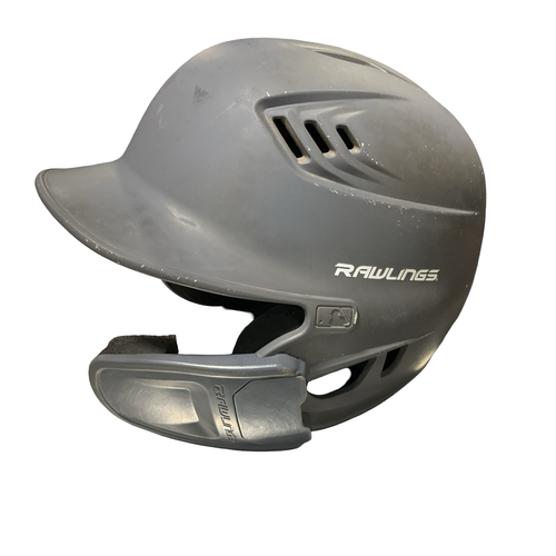 Used Rawlings 6 3/8- 7 1/8 GREY HELMET Batting Helmet No Mask Grey Fits all 11834-S000057146