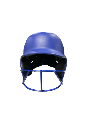 Used Easton 6 5/8 - 7 1/4 Batting Helmet w/Mask Royal Blue MD 11834-S000057197