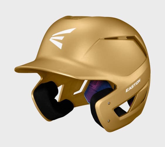 New EASTON Z50 S/M DARK VEGAS GOLD BASEBALL BATTING HELMET 11834-EASZ50MAT-GOLD