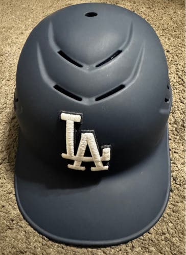 RAWLINGS COOLFLO ADULT MATTE NAVY CATCHERS SKULL CAP HELMET LA DODGERS