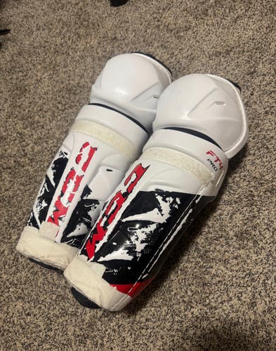 NHL San Jose Sharks Used Colin Blackwell CCM JetSpeed FT4 Pro 14" Shin Pads Pro.. actually 13”