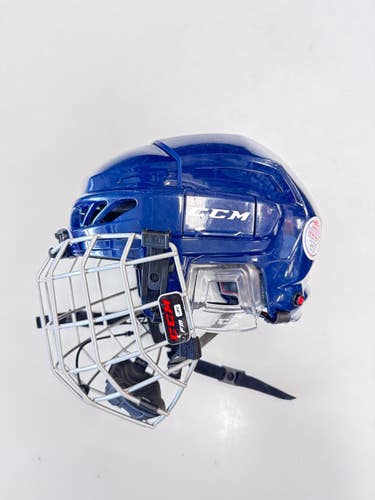 Used CCM FL30S Helmet Cage Combo Navy Blue SM 11860-S000316177