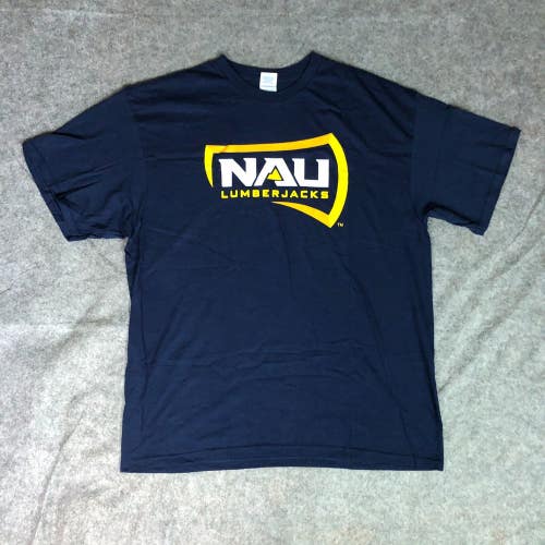 Northern Arizona Lumberjacks Mens Shirt Extra Large Navy Tee Short Sleeve NAU A1