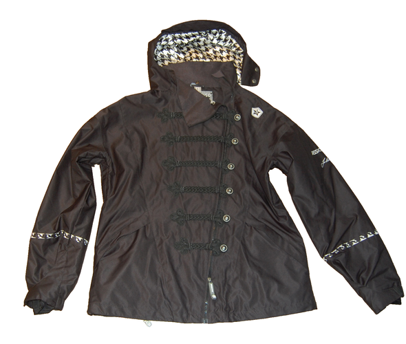 SESSIONS TD BATTLE Ski Snowboard Jacket Black RECCO Waterproof Women Size Large