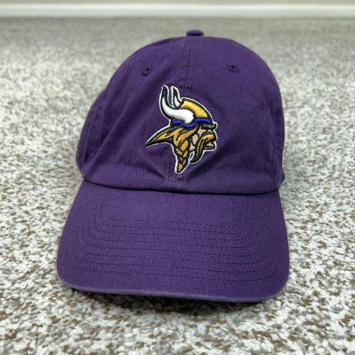 Minnesota Vikings Hat Cap Strap Back Mens One Size Purple NFL Sports Dad Logo