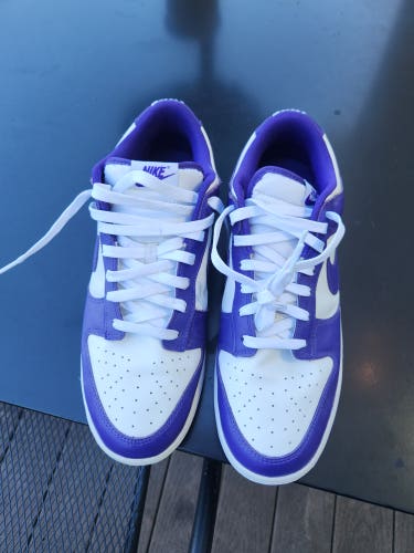 Purple Men's Size M 12.0 (W 13.0) Adult Nike Dunk Low Shoes (Used)