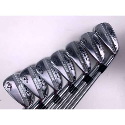 Callaway Apex Pro 21 Iron Set 4-PW KBS Tour C-Taper 120g Stiff Steel Mens RH