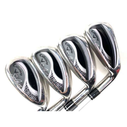Callaway Solaire Iron Set 7-9+SW Ladies Graphite Womens RH Undersize Grips
